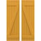 Ekena Millwork Americraft 5-Board (2 Batten) Wood Joined Board-n-Batten Shutters w/ Z-Bar, ARW102BB518X49TUH, PR ARW102BB518X49TUH - alternate 1